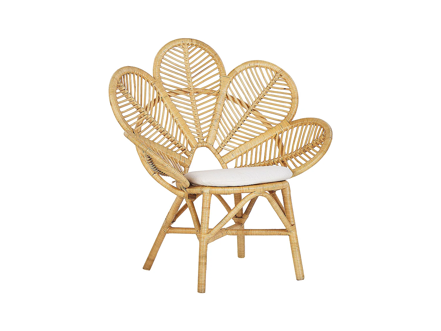 Chaise paon FLORENTINE Rotin Naturel
