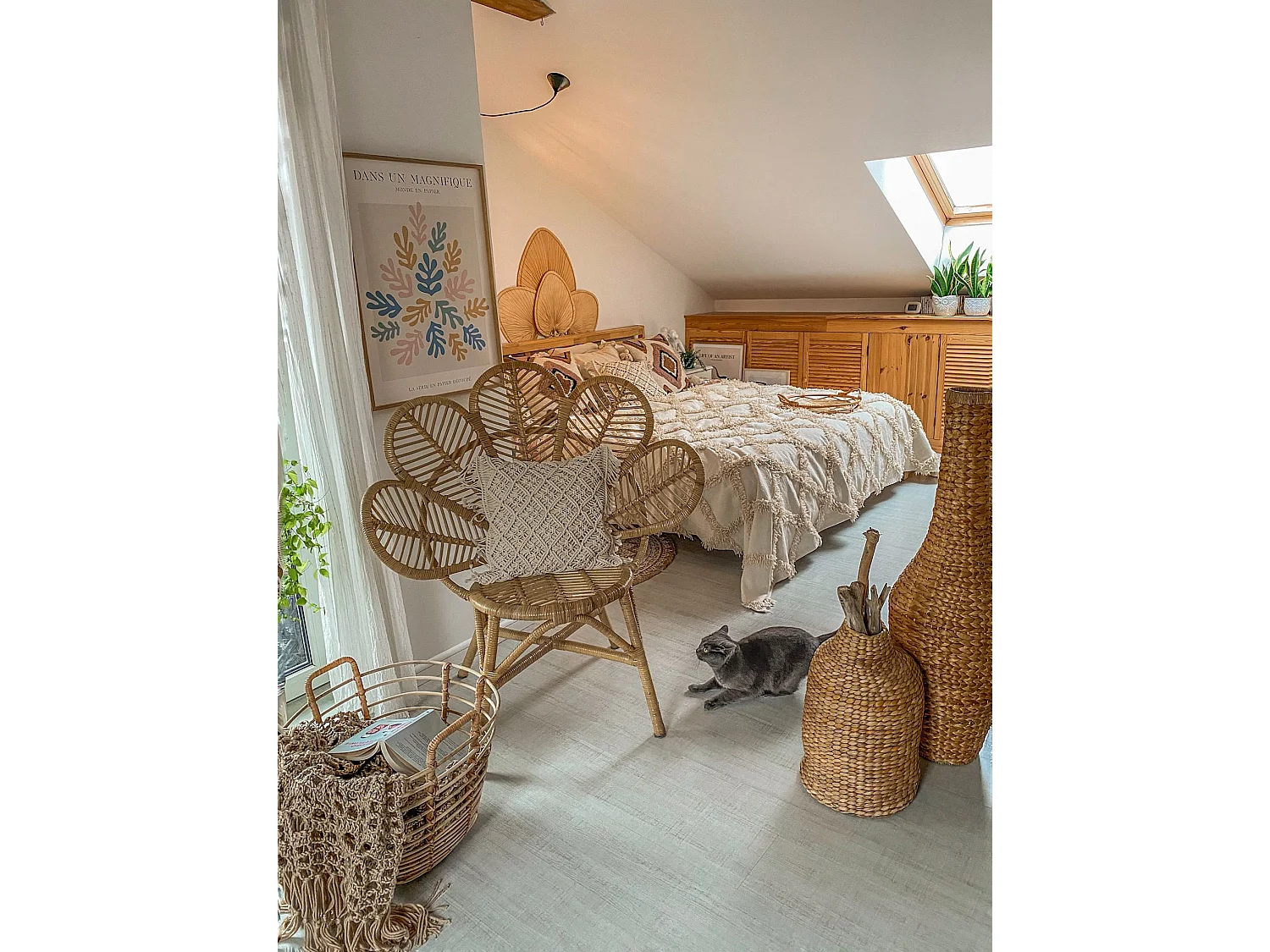 Pfauenstuhl FLORENTINE Rattan Naturfarben
