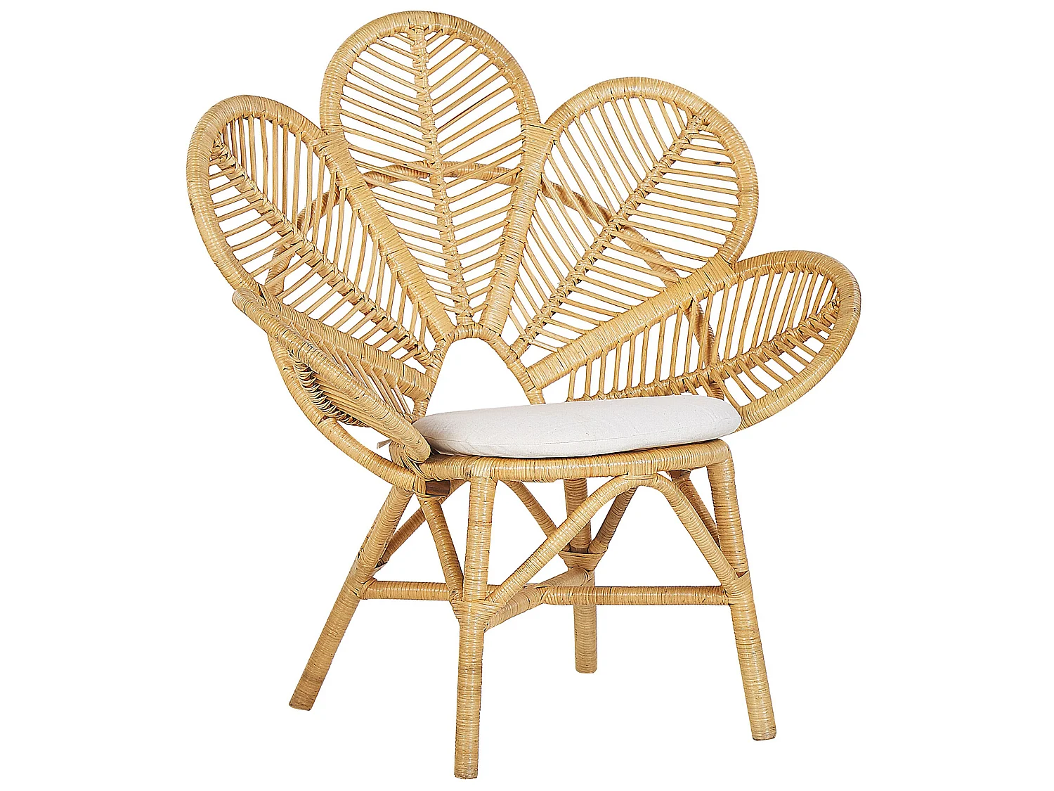 Chaise paon FLORENTINE Rotin Naturel