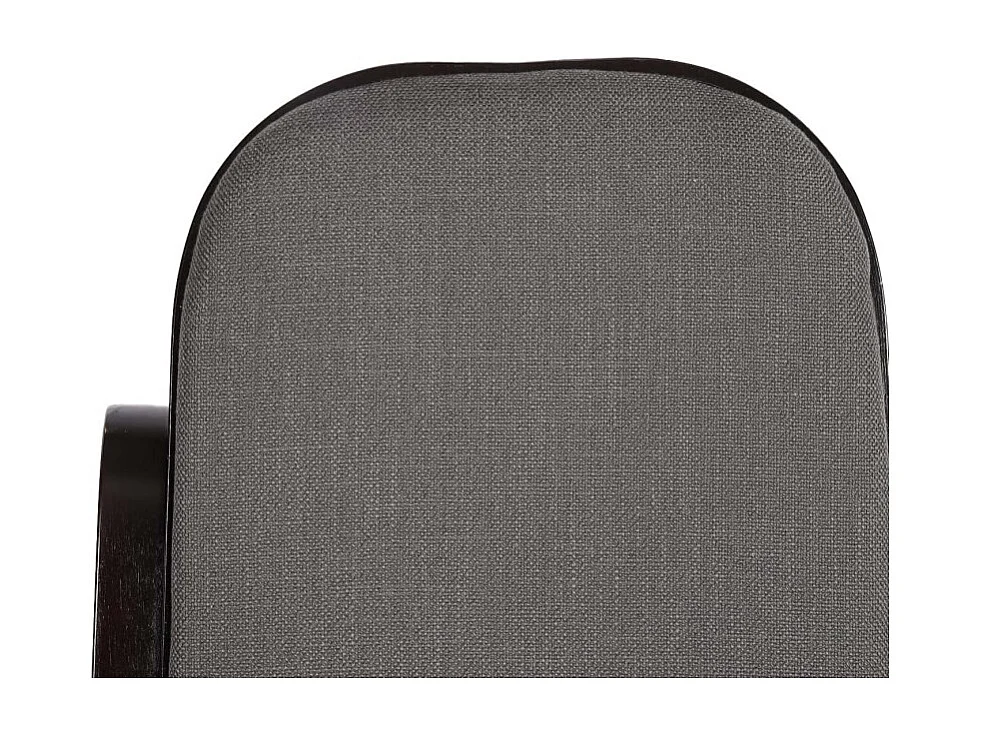 Fauteuil à bascule M41, fauteuil TV, bois massif - Aspect noyer, tissu/textile gris anthracite