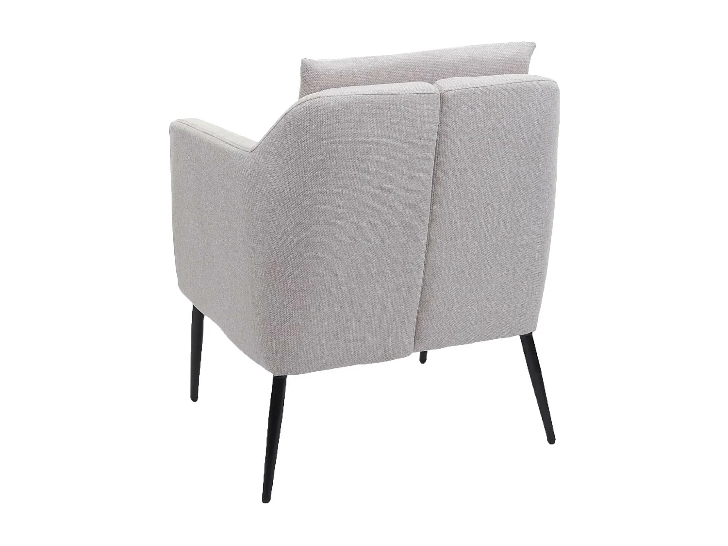 Fauteuil de salon HWC-H93a, fauteuil cocktail fauteuil relax fauteuil - Tissu/Textile crème-beige