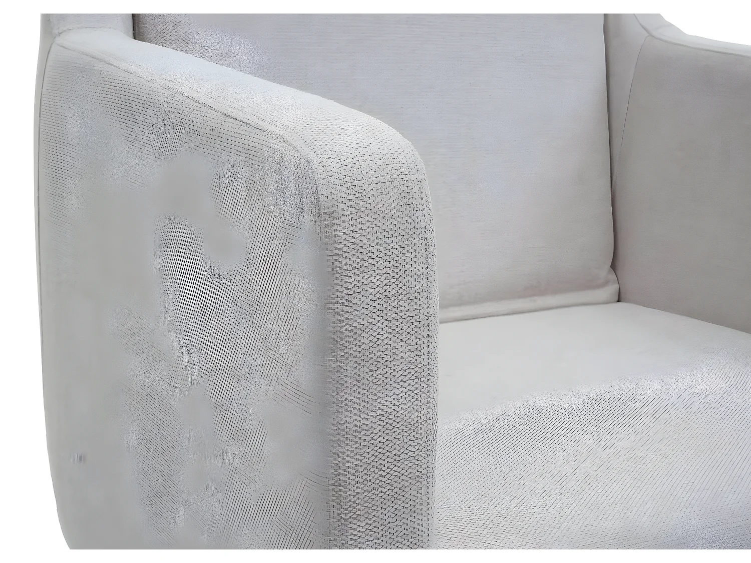 Fauteuil de salon HWC-H93a, fauteuil cocktail fauteuil relax fauteuil - Tissu/Textile crème-beige