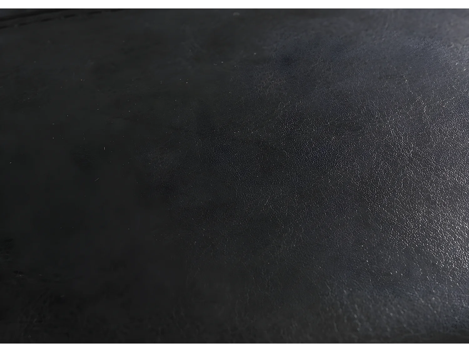 Pouf dé, tabouret Onex, cuir, 36x36x36cm, noir