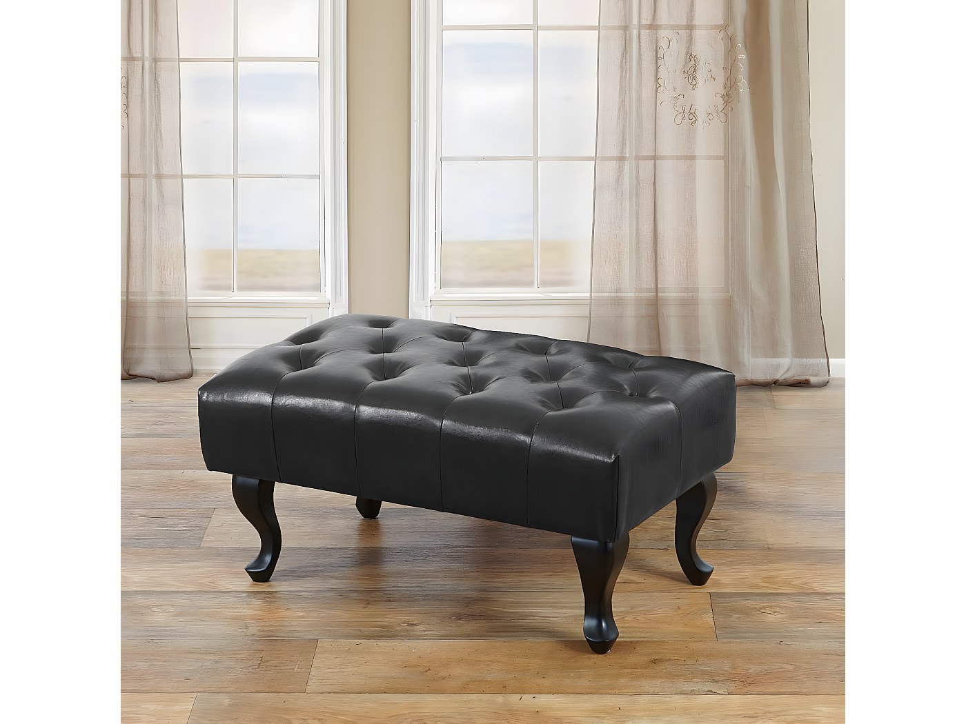 Pouf Contenitore XXL In Ecopelle 50x50x50 Cm – Cubo Pieghevole Con Seduta Imbottita, Nero, Per Soggiorno E Camere