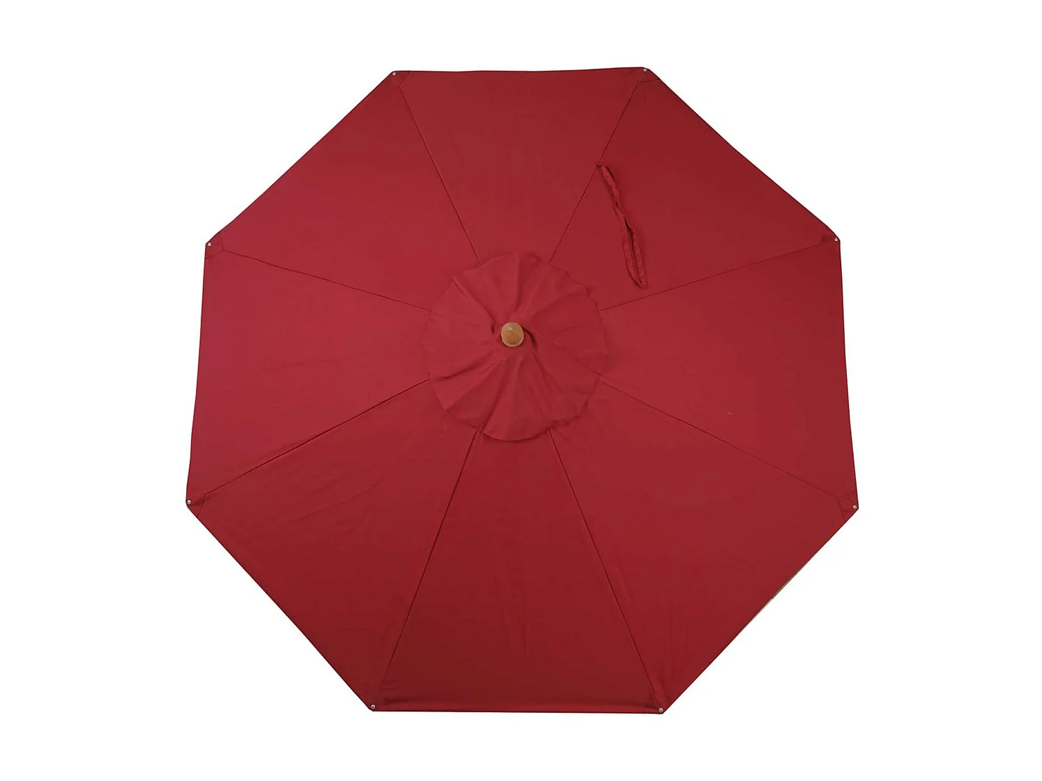 Telo copertura ricambio per ombrelloni rotondi HWC-C57 tessuto 300g/m² Ø 4m bordeaux