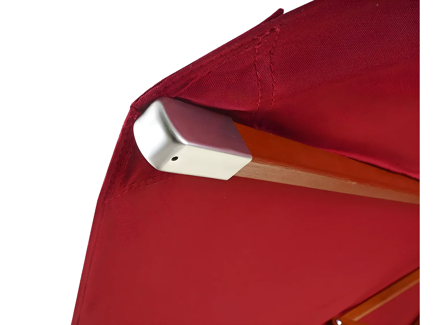 Telo copertura ricambio per ombrelloni rotondi HWC-C57 tessuto 300g/m² Ø 4m bordeaux