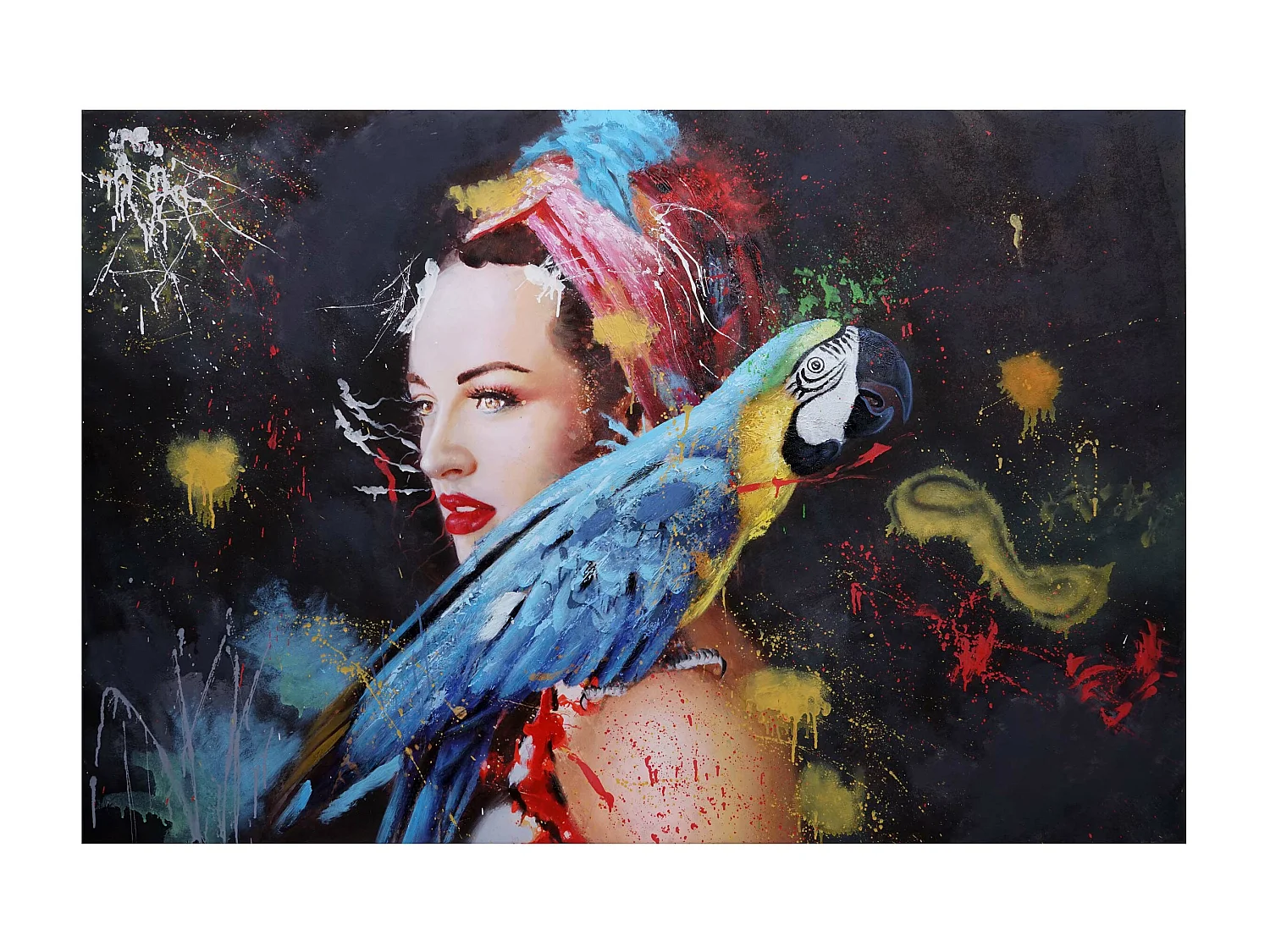 Dipinto a mano pittura ad olio su tela HWC-H25 120x80cm ragazza