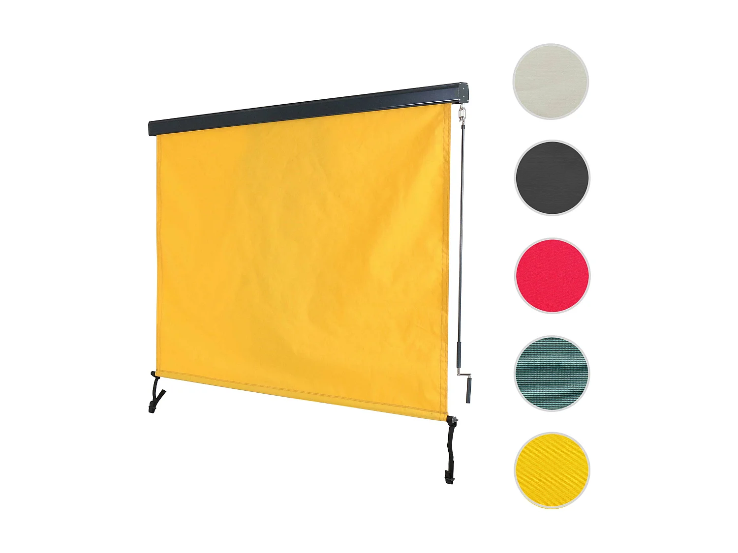 Markiza pionowa MCW-F42,  250x180cm, żółty