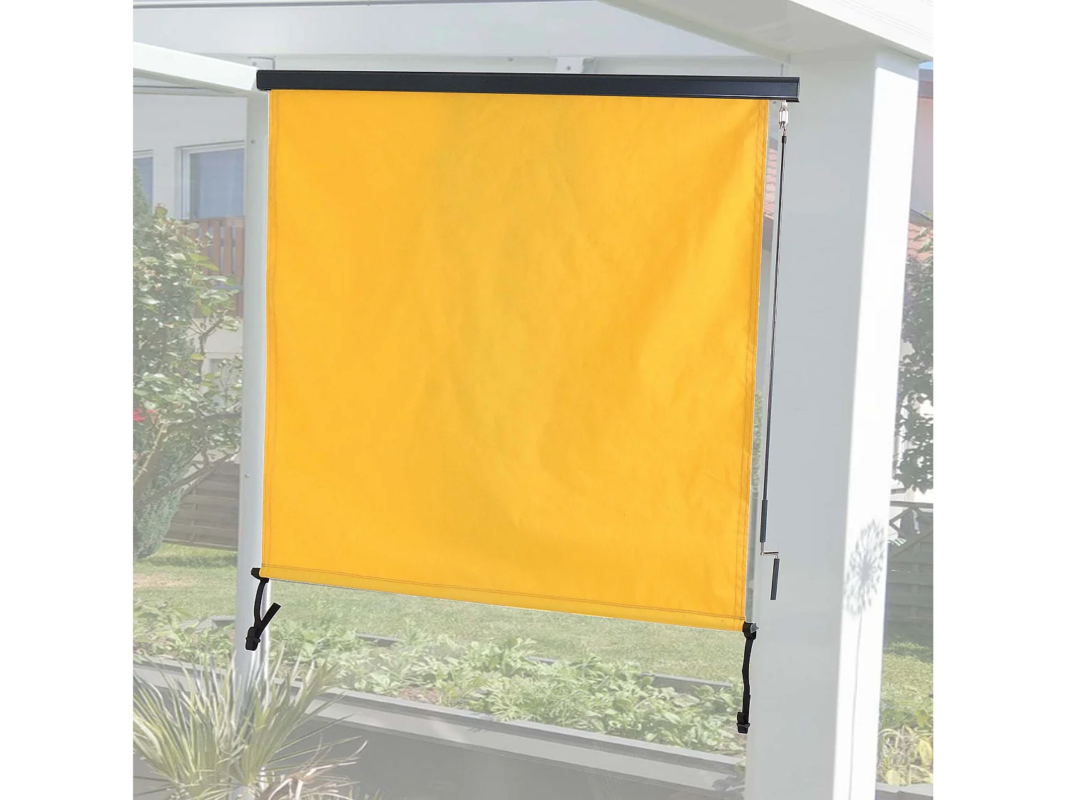 Markiza pionowa MCW-F42,  250x180 cm, żółta