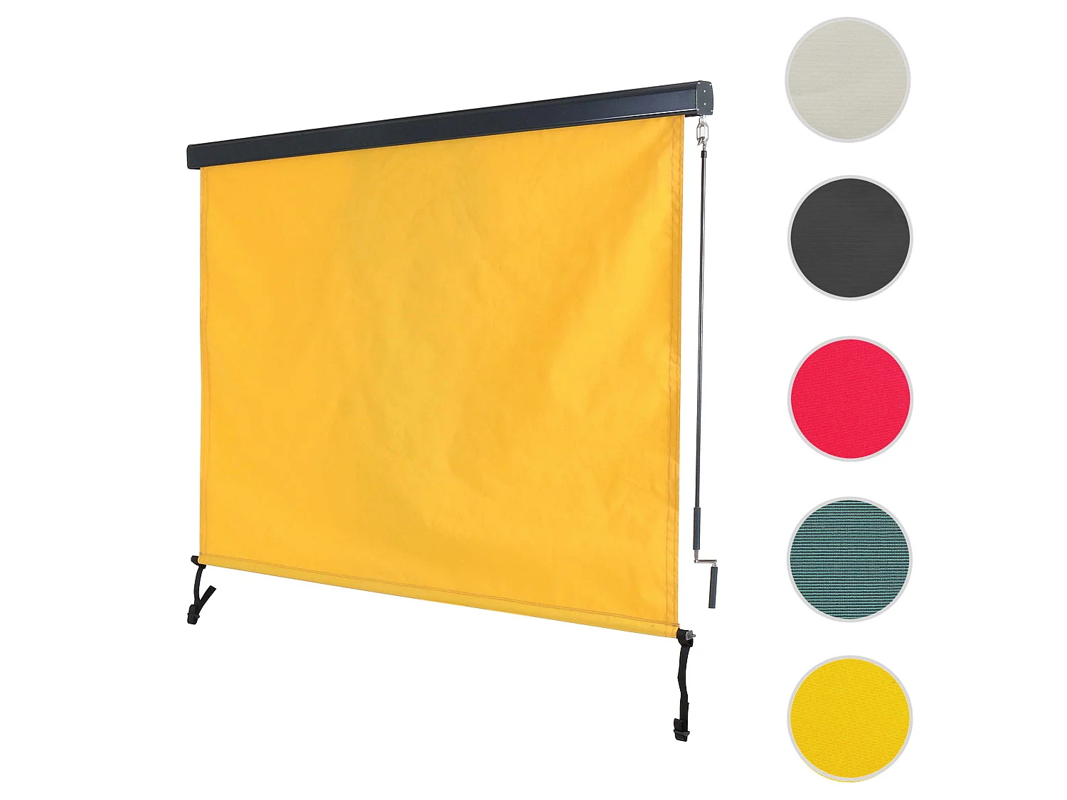 Markiza pionowa MCW-F42,  250x180 cm, żółta