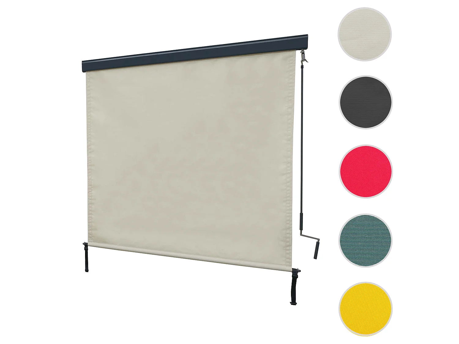 Store vertical MCW-F42,  250x180 cm, crème-beige