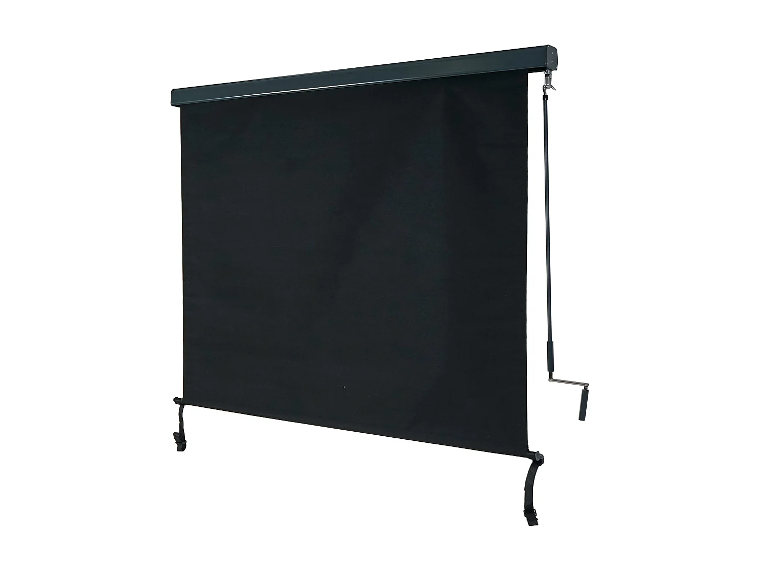 Vertikalmarkise MCW-F42, 250x180cm, schwarz