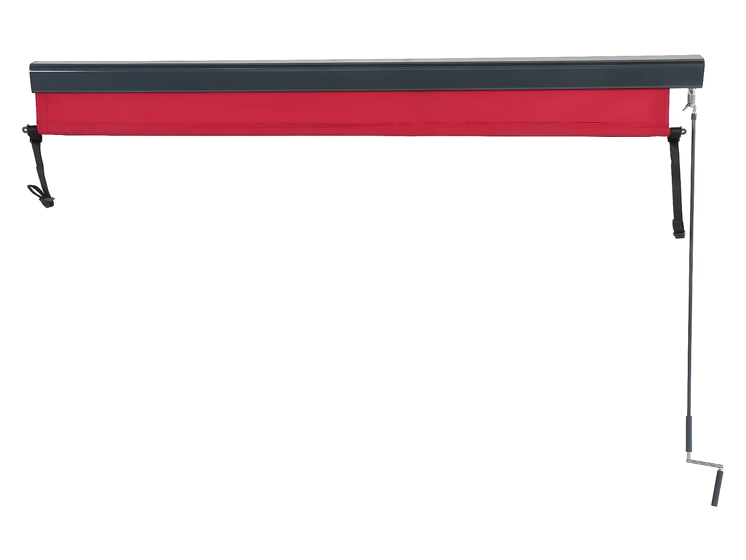 Store vertical MCW-F42,  250x180cm, bordeaux-rouge