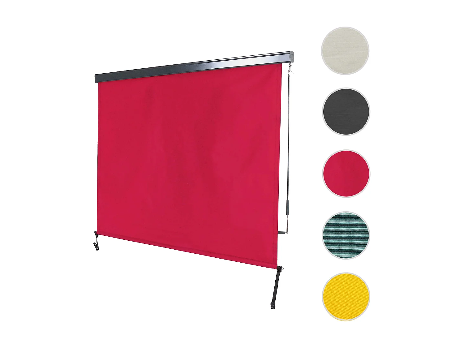 Markiza pionowa MCW-F42,  250 x 180 cm, bordowo-czerwona