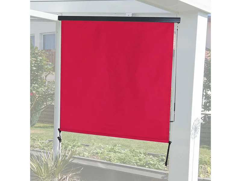 Verticale luifel MCW-F42,  250x180cm, bordeaux-rood