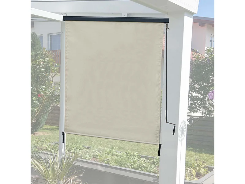 Store vertical MCW-F42,  250x140 cm, crème-beige