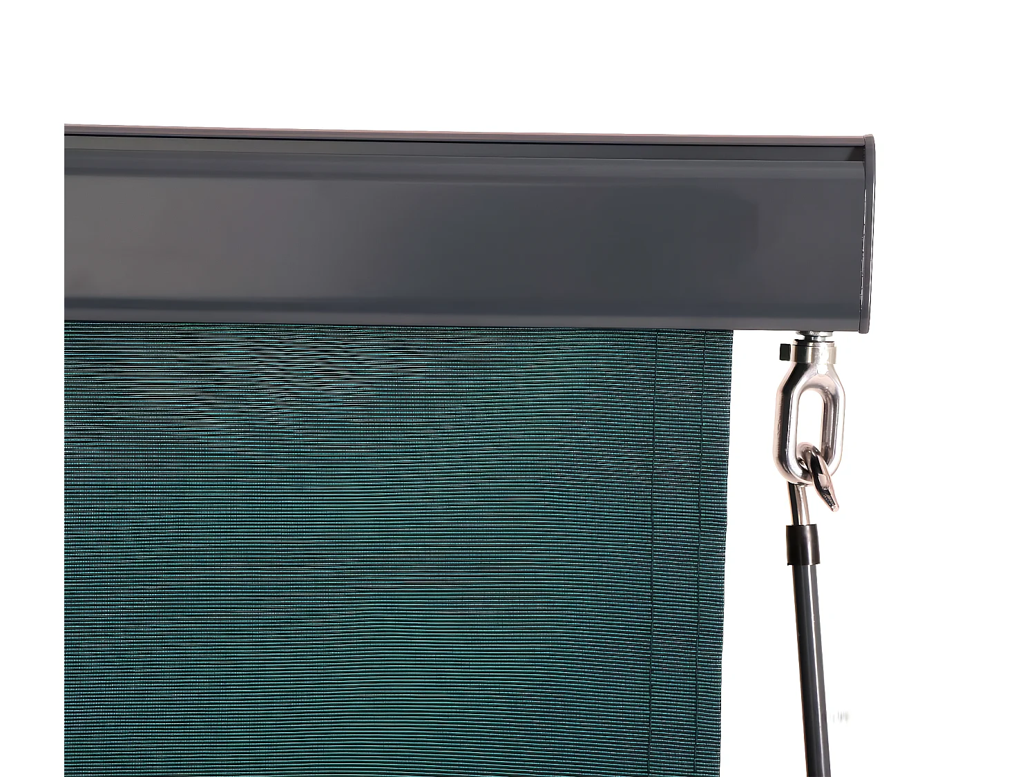 Verticale luifel MCW-F42,  250x180cm, blauwgroen