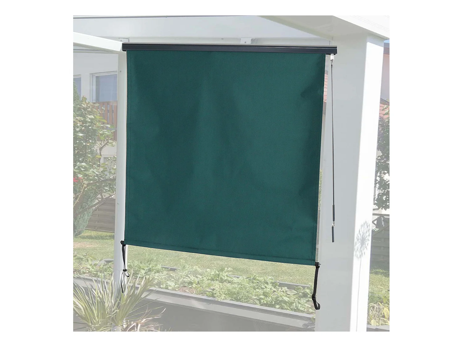 Store vertical MCW-F42,  250x180cm, bleu-vert