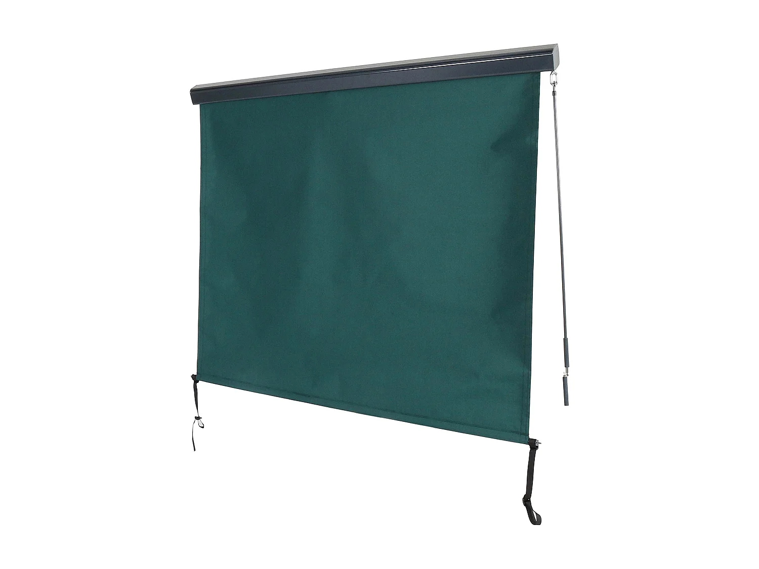 Toldo vertical MCW-F42,  250 x 180 cm, azul verdoso