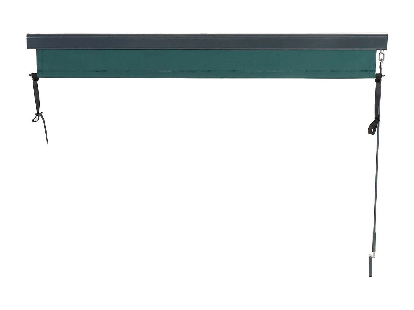 Toldo vertical MCW-F42,  250 x 180 cm, azul verdoso
