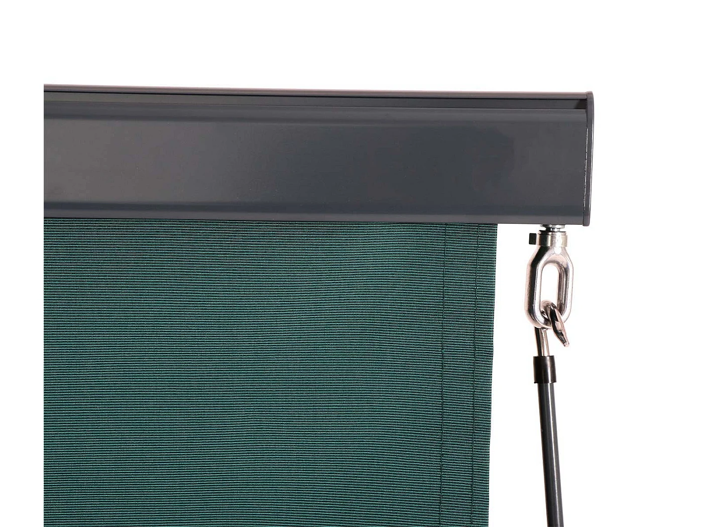 Toldo vertical MCW-F42,  250 x 180 cm, azul verdoso