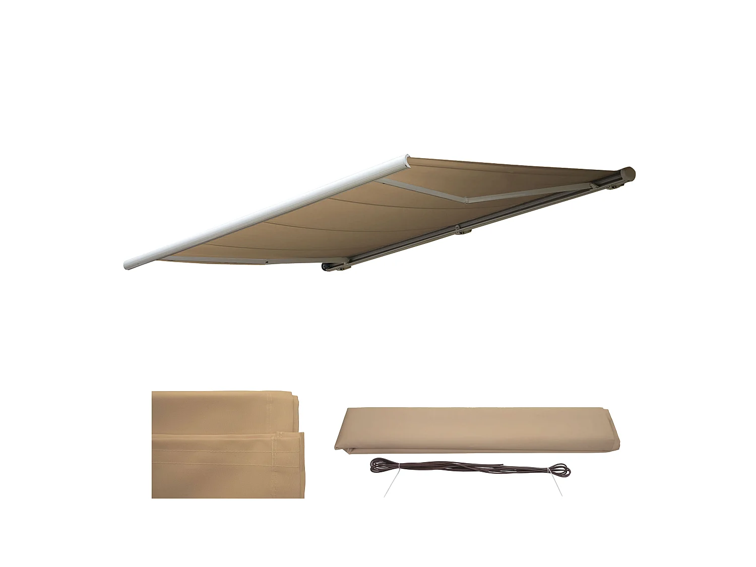 Ersatz-Bezug für Markise H122, Polyester Creme