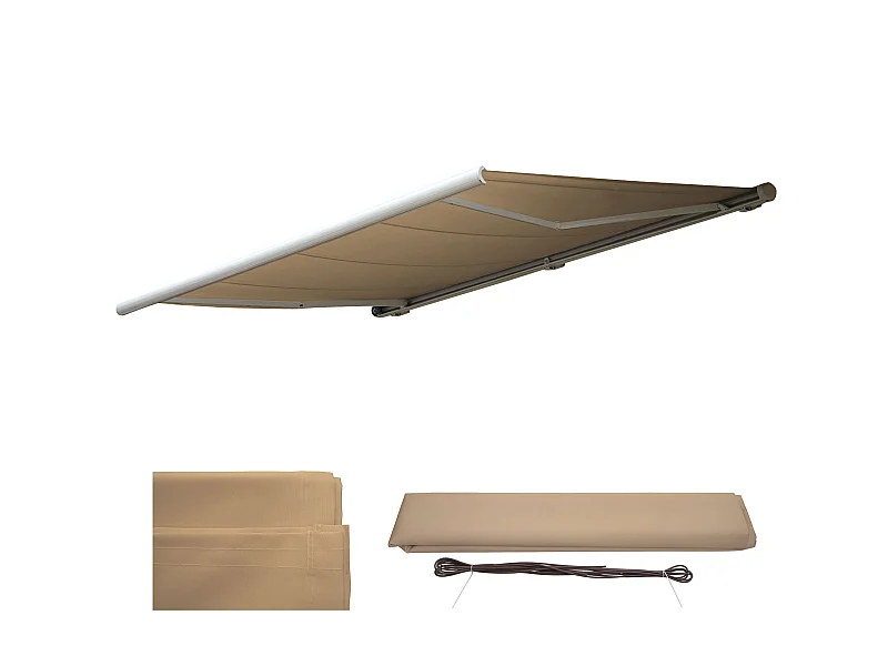 Ersatz-Bezug für Markise H122, Polyester Creme