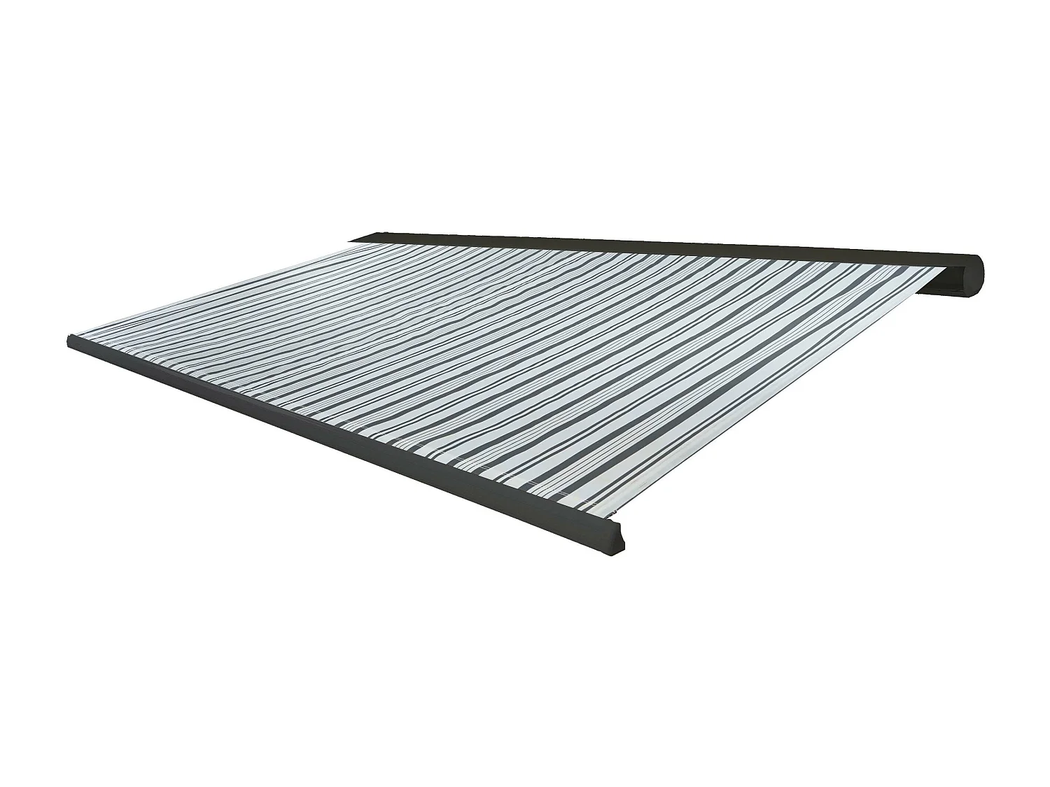 Ersatz-Bezug für Markise H122, Polyester grau-weiß