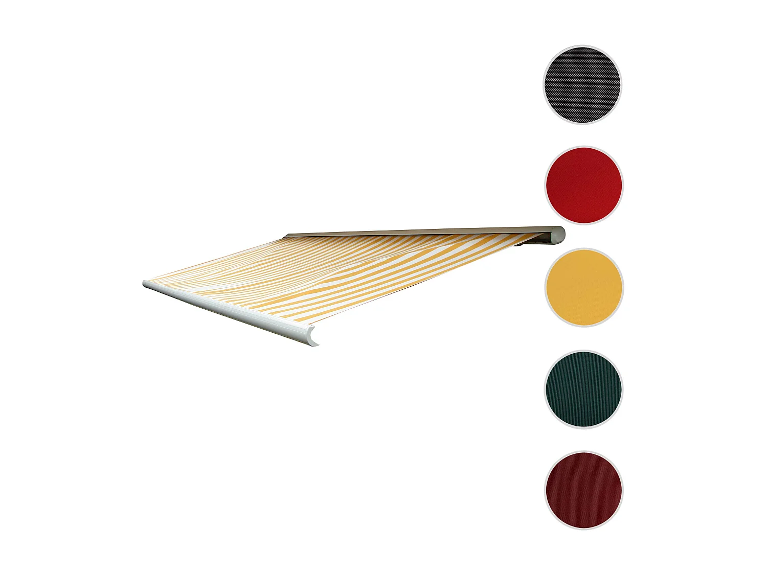 Ersatz-Bezug für Markise H122, Polyester gelb-weiß