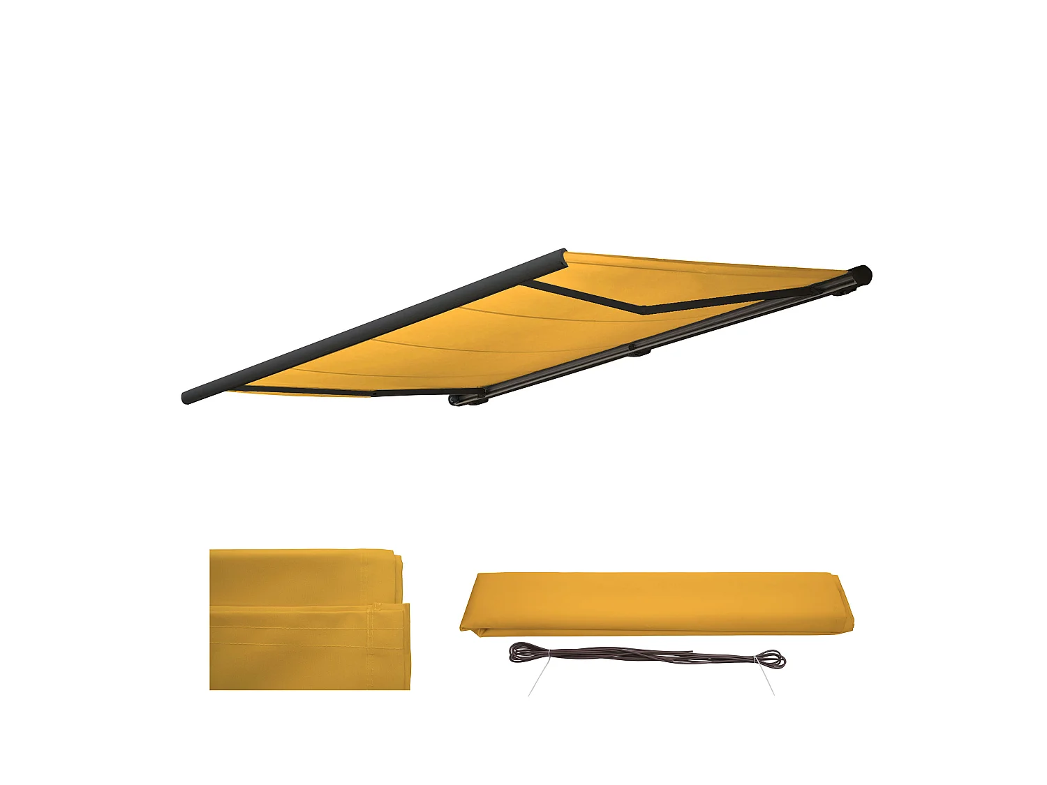 Toile de rechange pour store H122,  Polyester jaune
