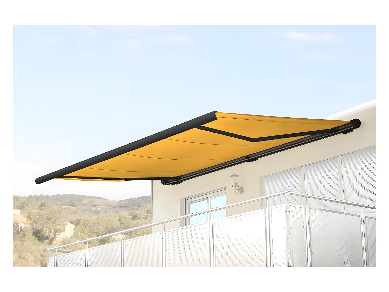 Wymienne poszycie do markizy H122,  Poliester żółty