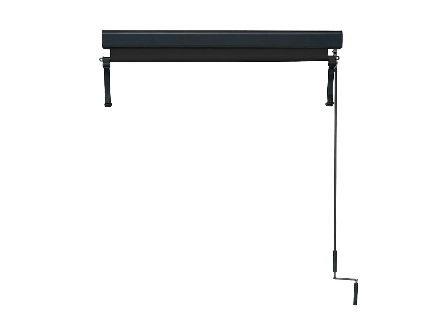 Tenda da sole verticale avvolgibile per finestra MCW-F42 140x250cm antracite