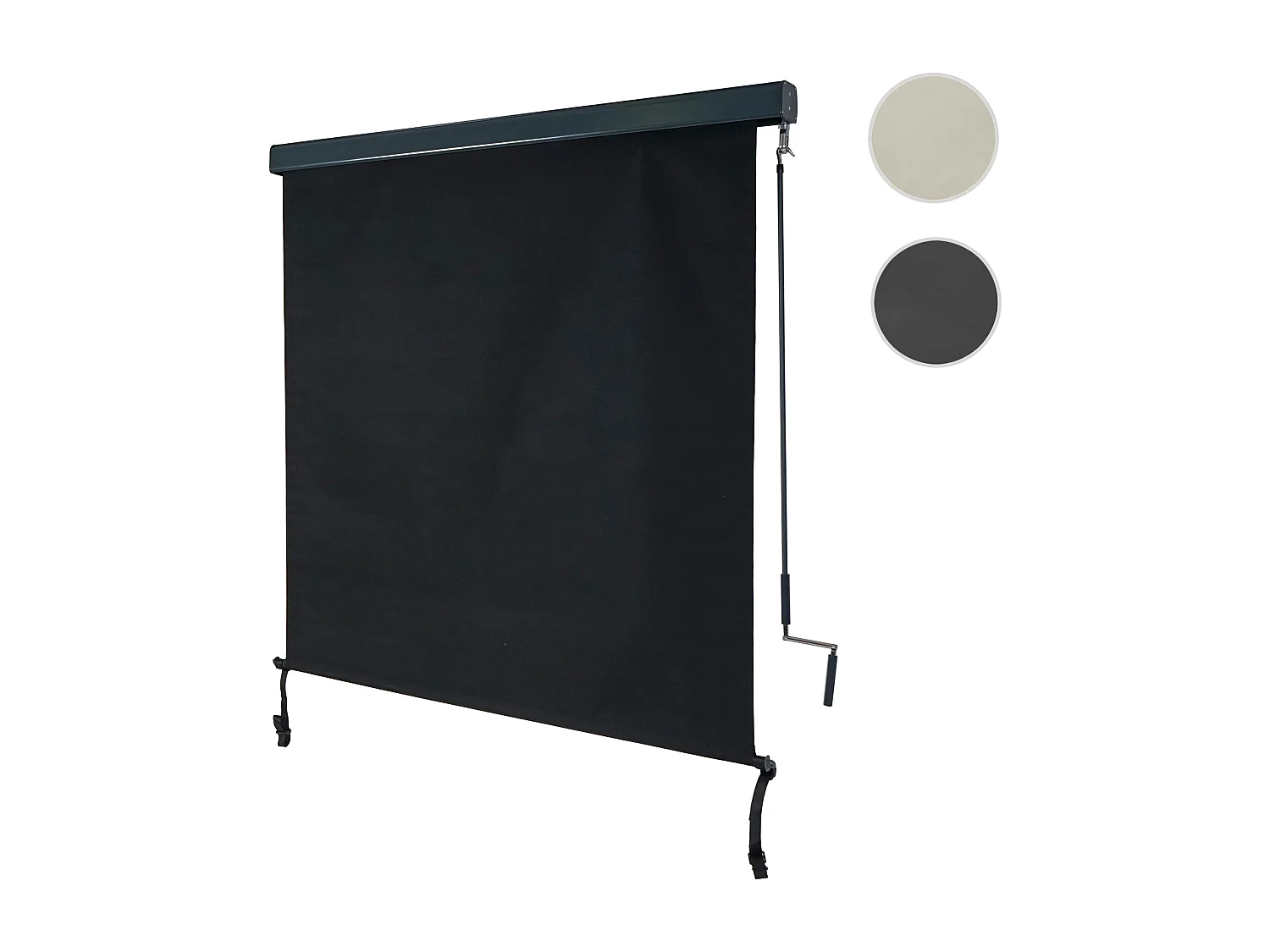 Tenda da sole verticale avvolgibile per finestra MCW-F42 140x250cm antracite