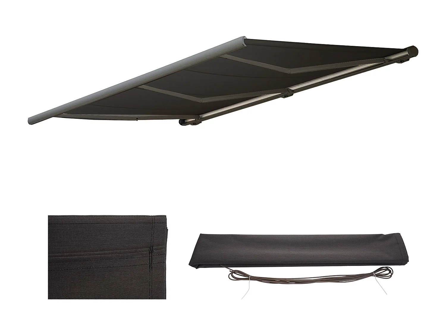 Wymienne poszycie do markizy H122,  Poliester antracytowy