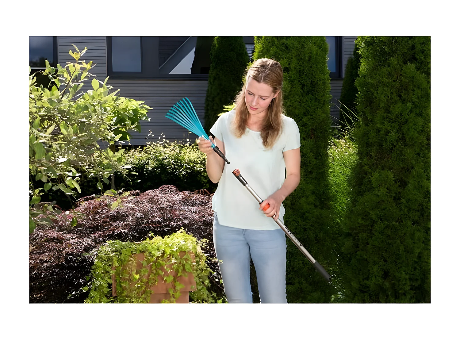 - Balai a gazon combisystem