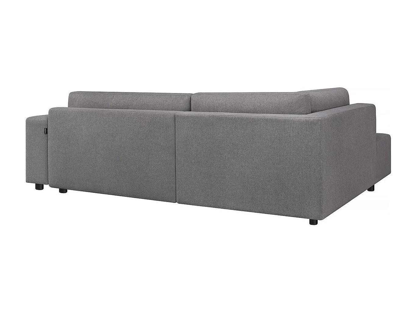 Canapé d'angle convertible tissu 3 places - "Capucine" - Gris