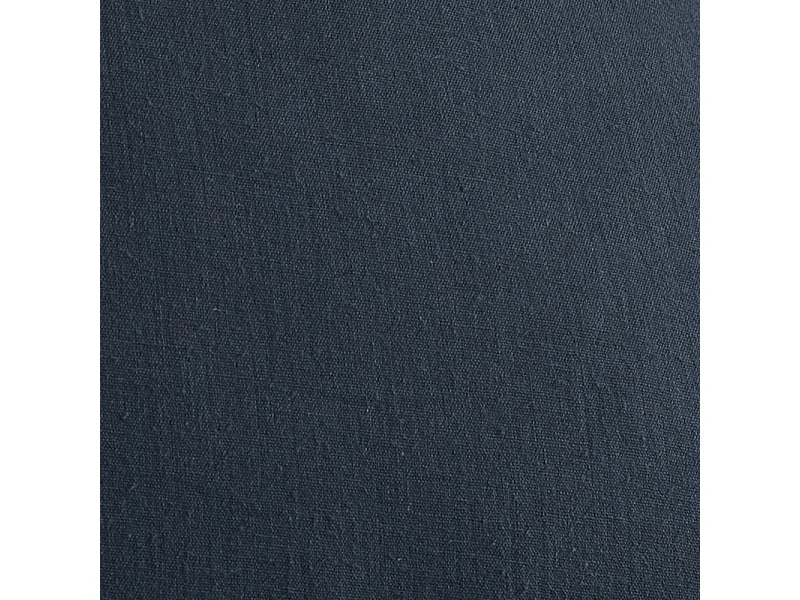 Housse de traversin L. 185 cm double gaze de coton bleu nuit - PEPA 3