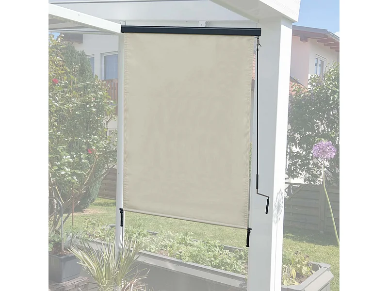 Store vertical MCW-F42,  250x100 cm, crème -beige