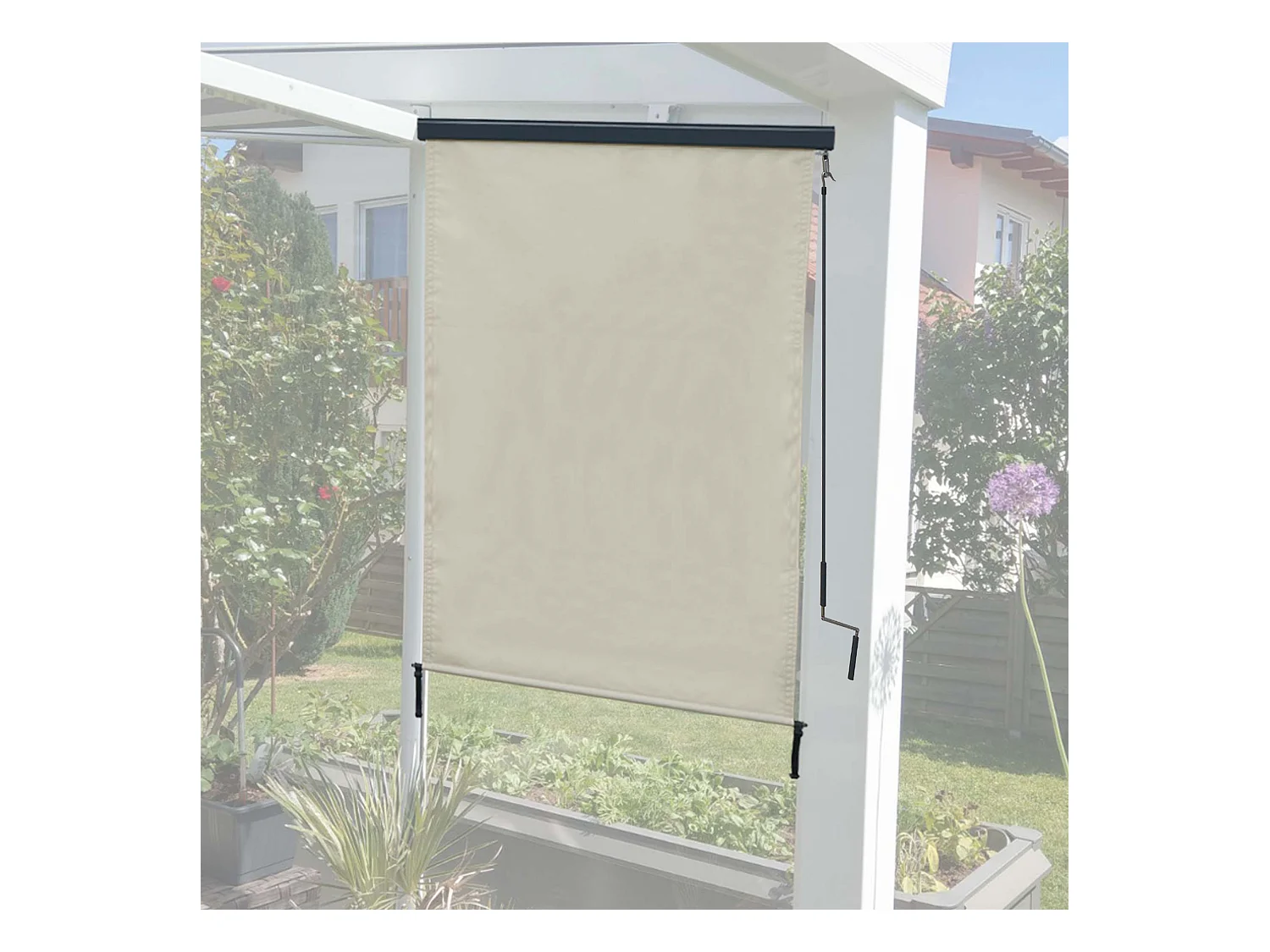 Store vertical MCW-F42,  250x100 cm, crème -beige