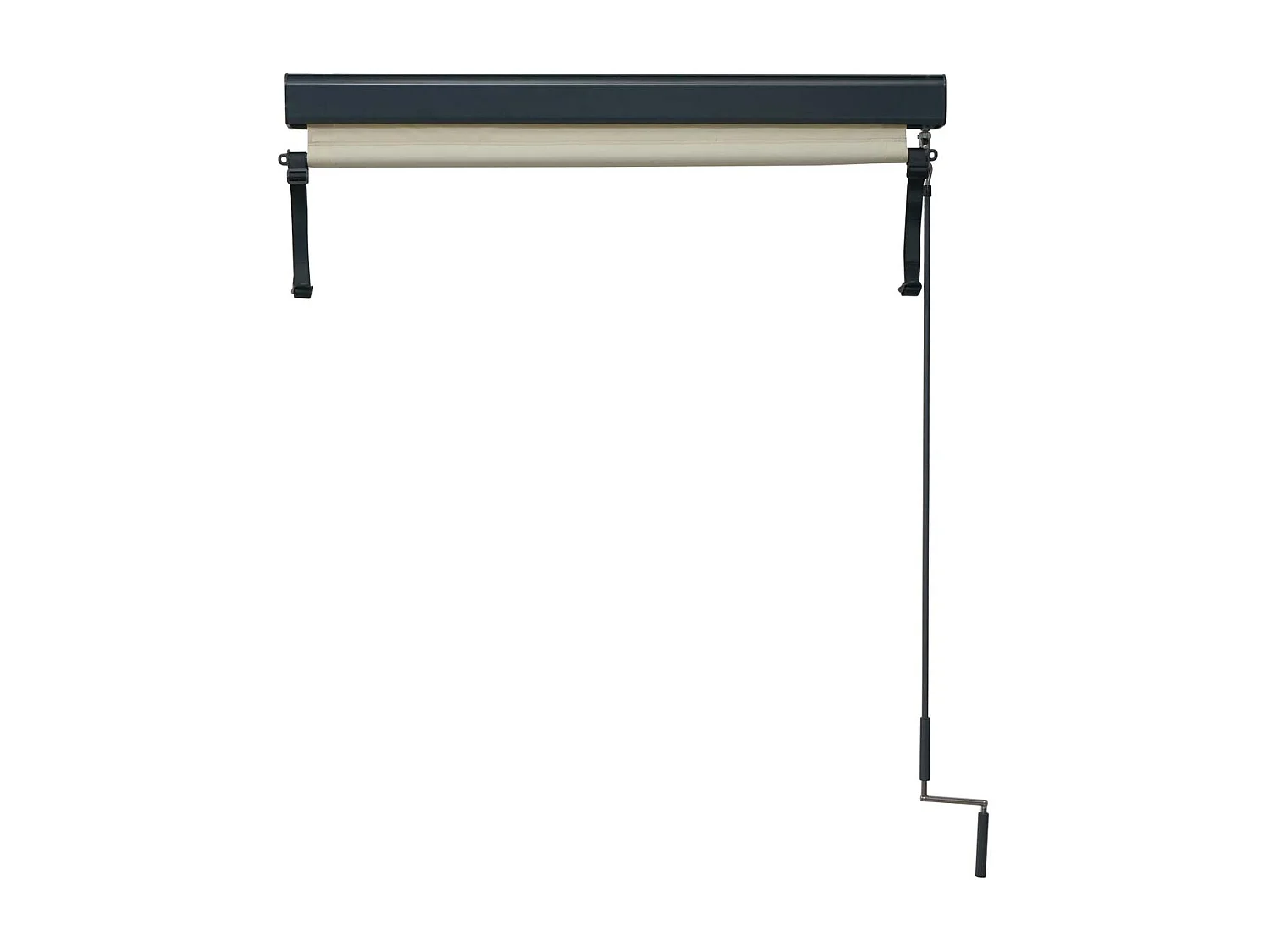 Vertikalmarkise MCW-F42, 250x100cm, creme-beige