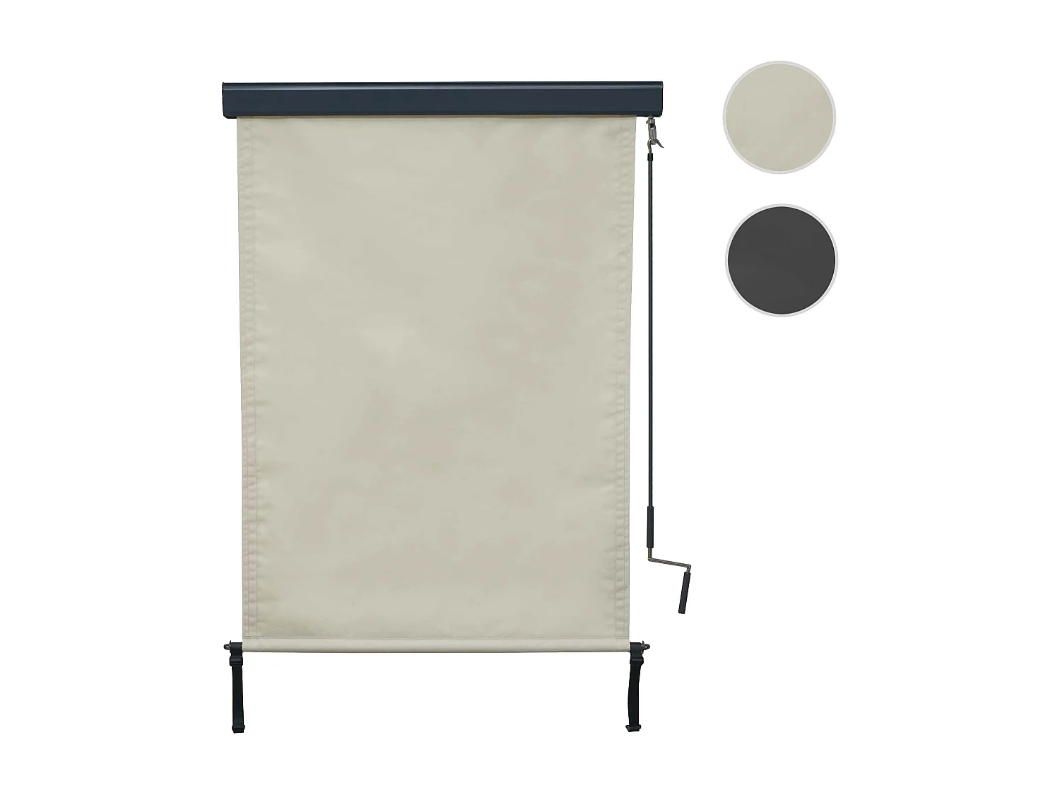 Vertikalmarkise MCW-F42, 250x100cm, creme-beige