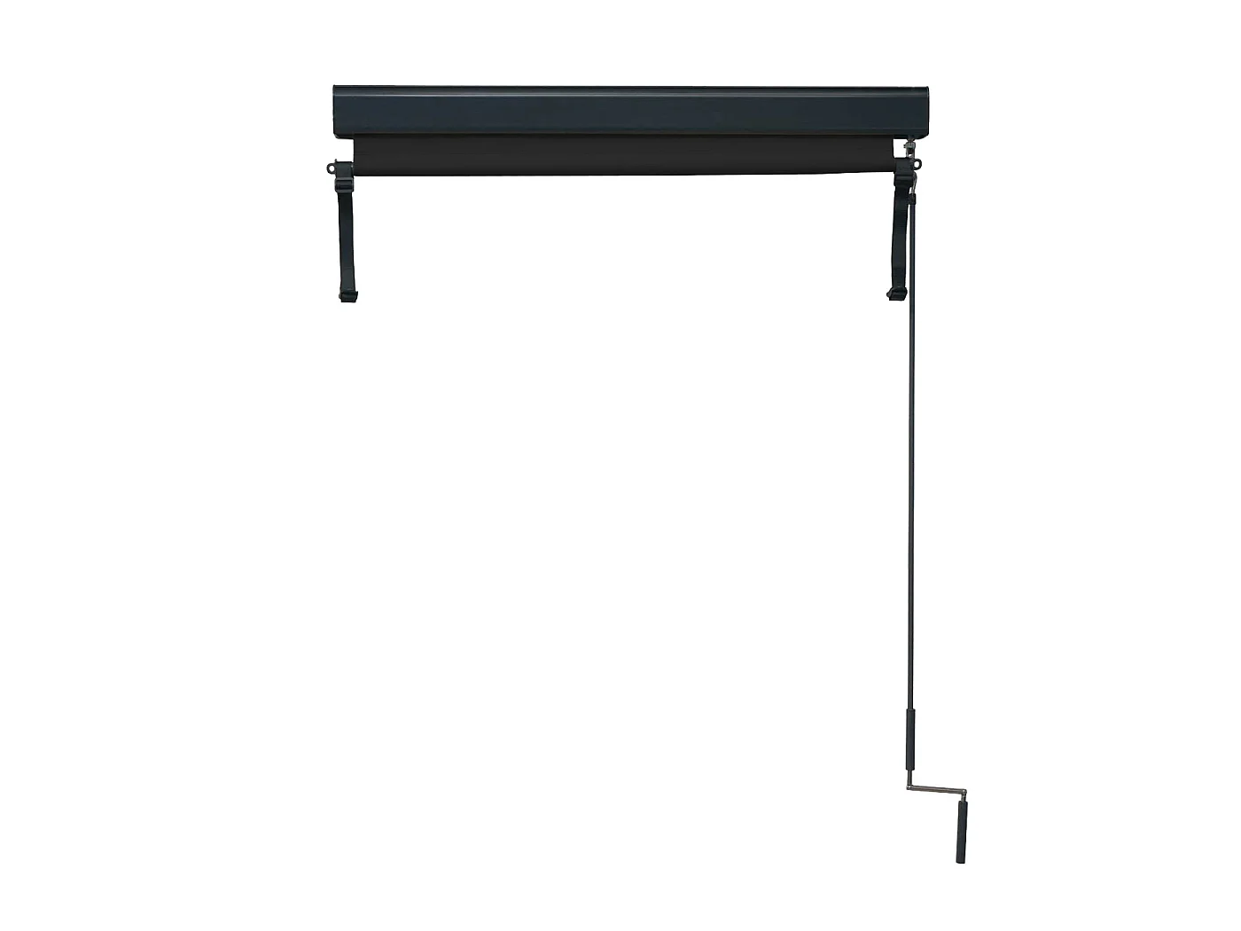 Markiza pionowa MCW-F42,  250x100cm, czarna