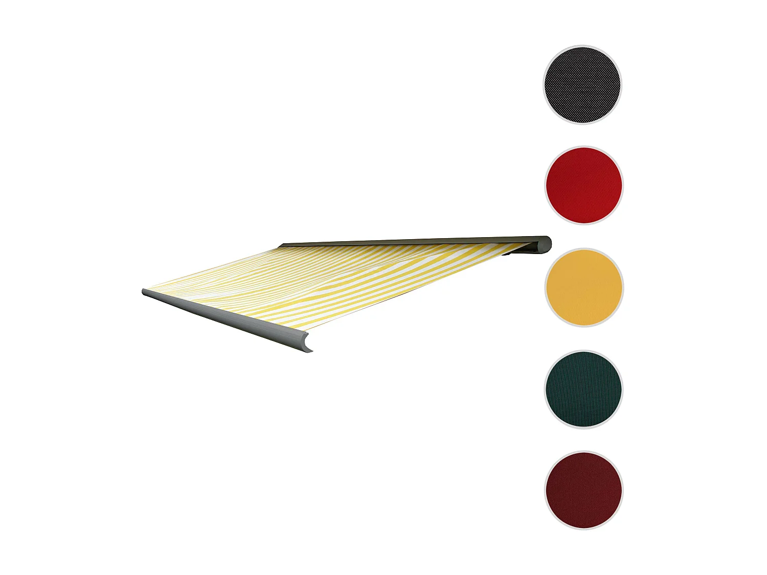 Vervangingshoes voor luifel H124,  Polyester geel-wit