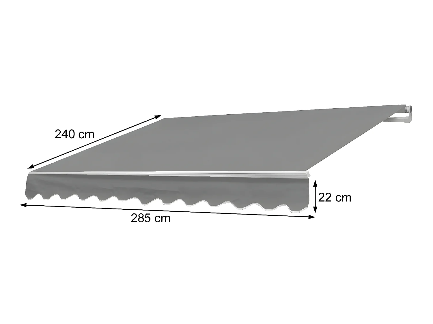 Wymienna osłona do markizy MCW-E31,  Akryl kremowy