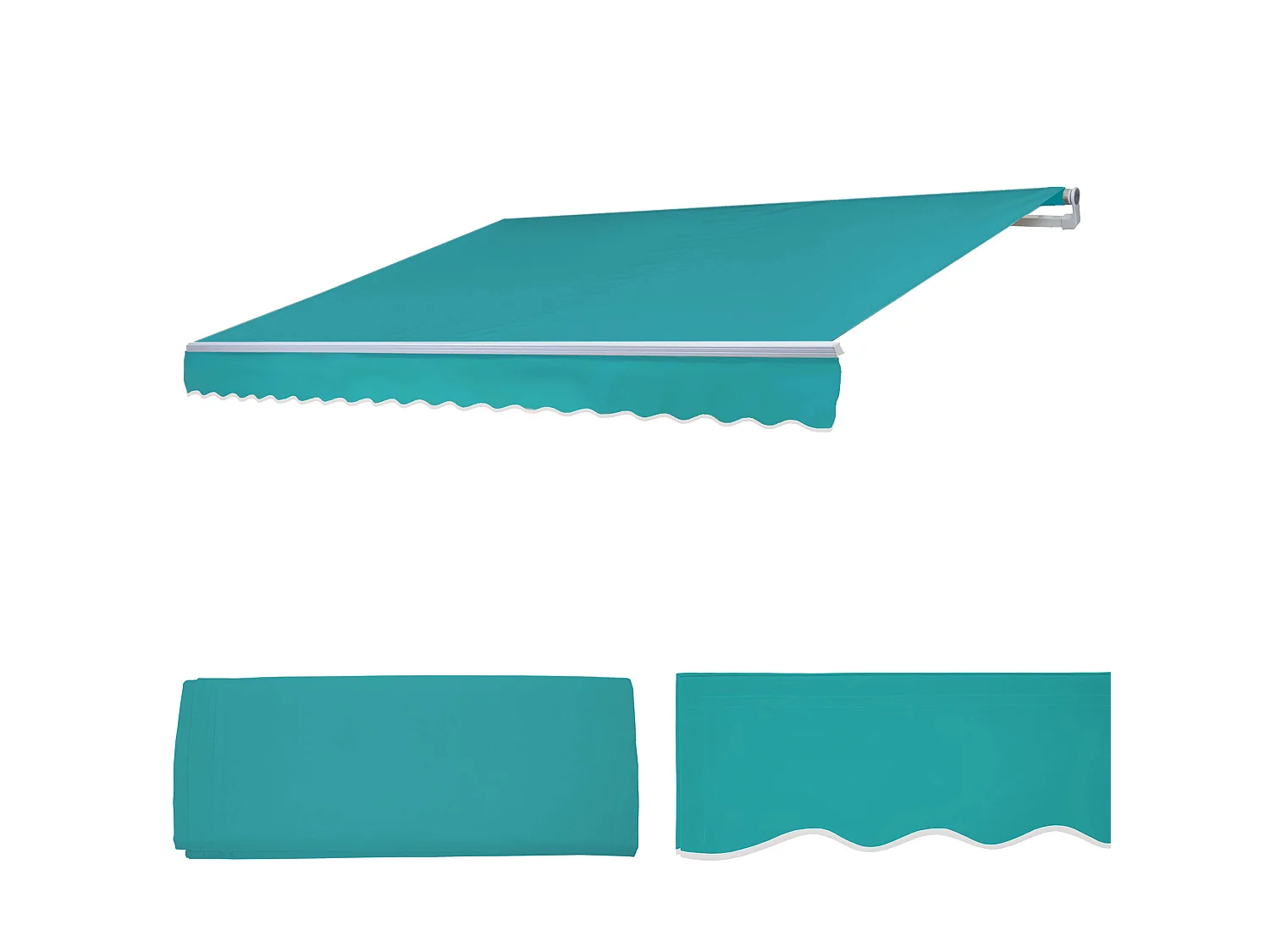 Vervangingshoes voor luifel MCW-E49,  Polyester turquoise