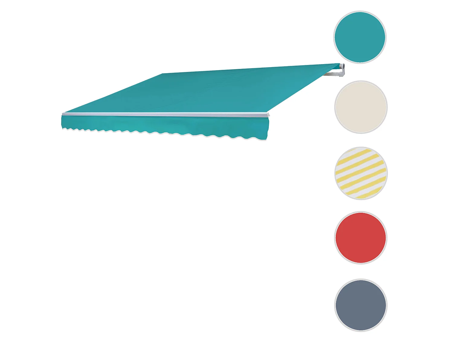 Vervangingshoes voor luifel MCW-E49,  Polyester turquoise