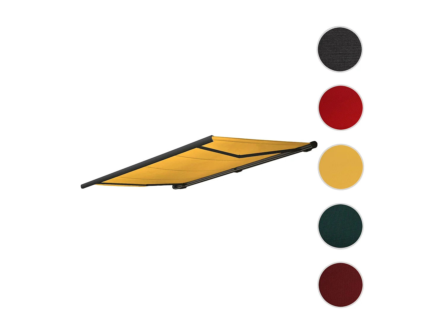 Ersatz-Bezug für Markise H123, Polyester gelb