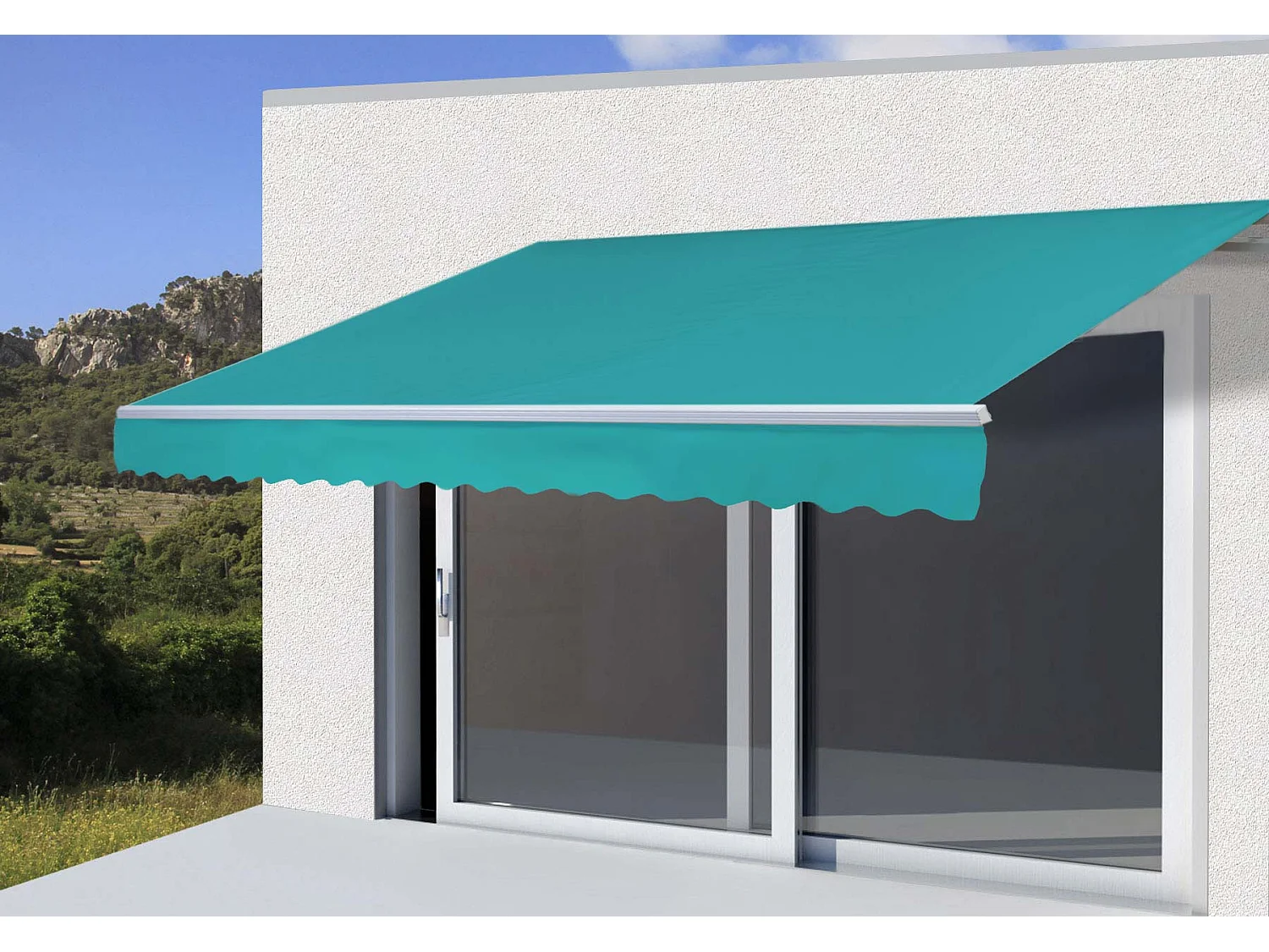 Vervangingshoes voor luifel H792,  polyester turquoise