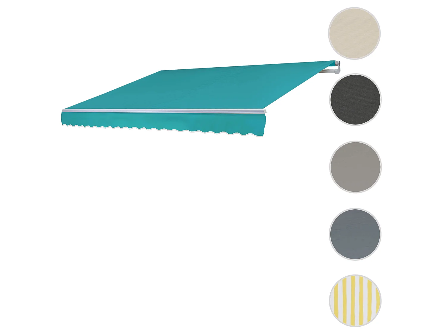 Vervangingshoes voor luifel H792,  polyester turquoise