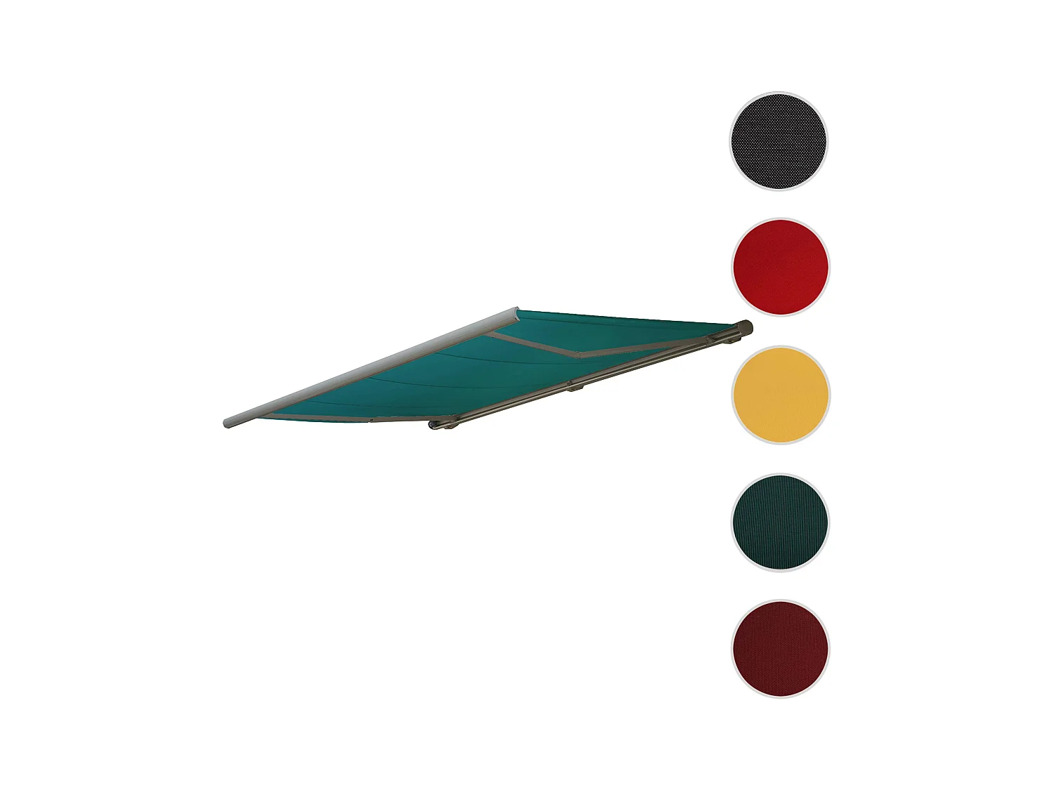 Toile de rechange pour store H123,  Polyester bleu-vert